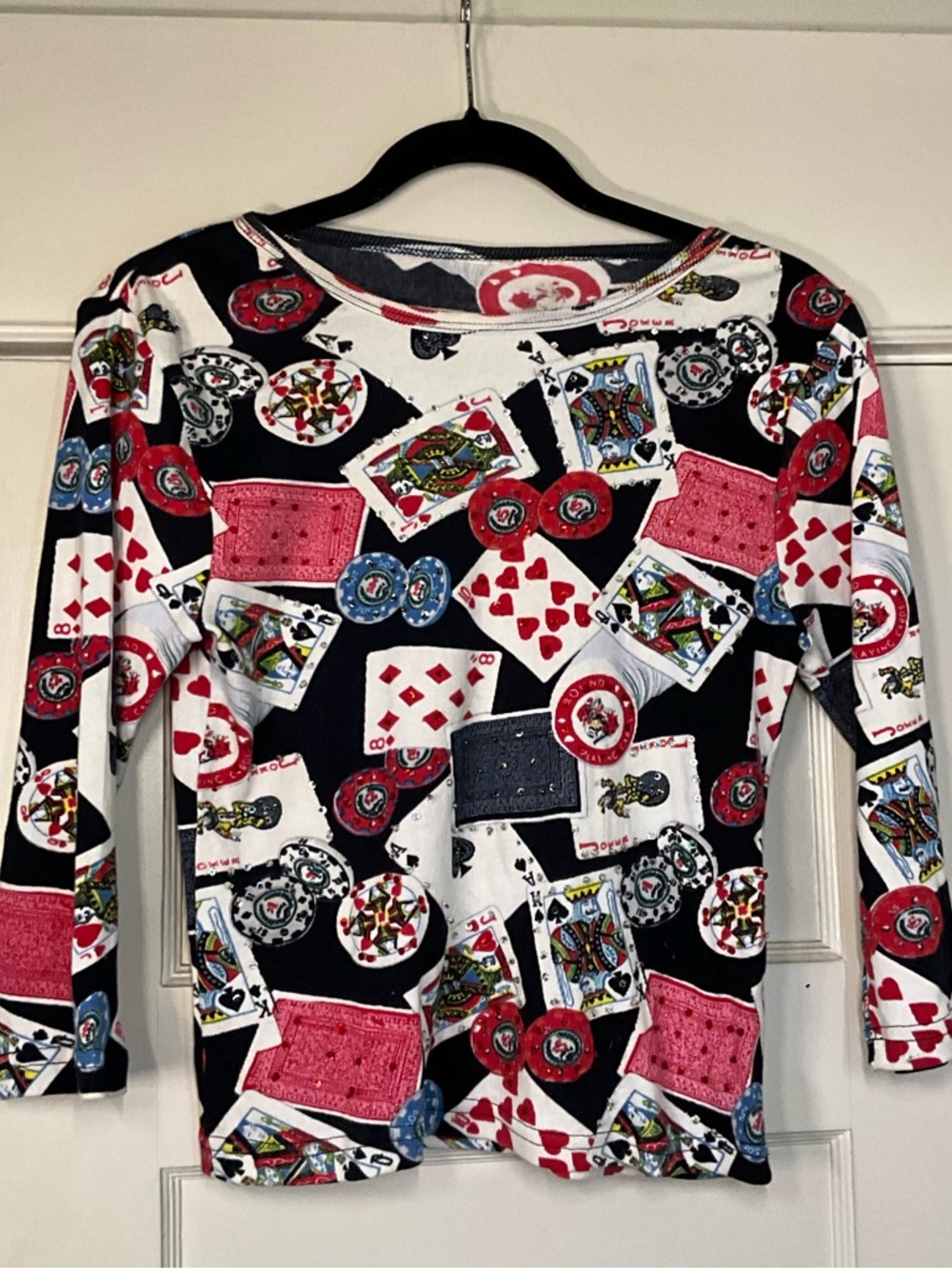 Vintage Take Two Playing Cards Poker Print Top